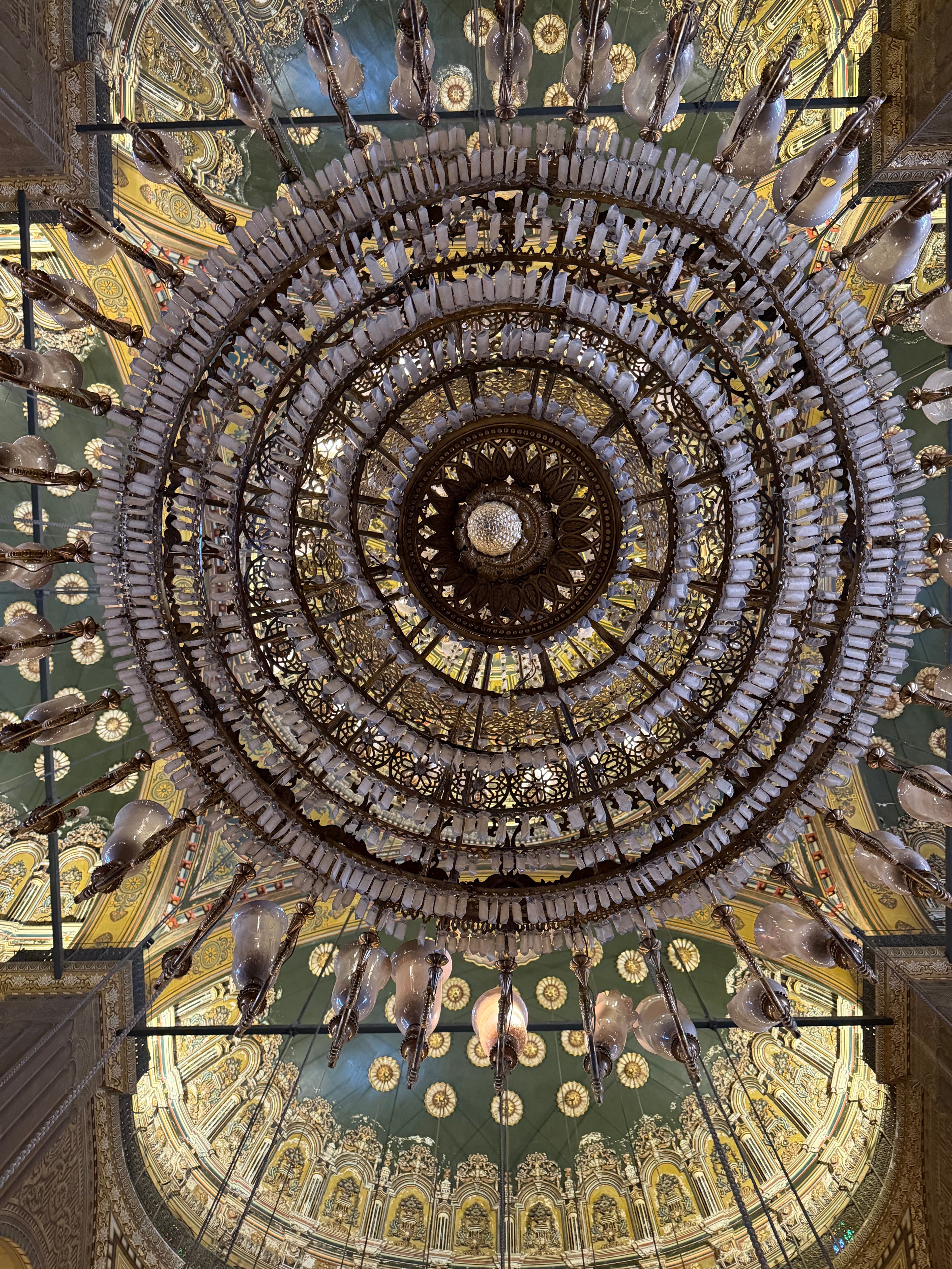 Grand chandelier from below